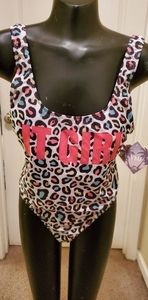 Leopard print fun swimsuit